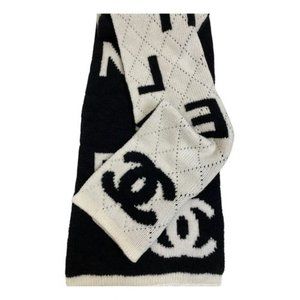 CC CASHMERE SCARF - BLACK